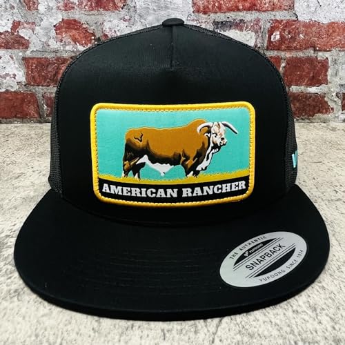 Image of Vexil American Rancher Adjustable Snapback Western Lifestyle Rodeo Southwest Inspired Meshback Hat