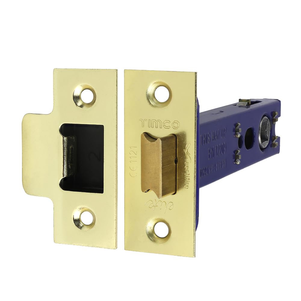 Timco - Architectural Tubular Latch - Electro Brass & Satin Nickel (Size 103 Case / 82.5 Backset - 1 Each)