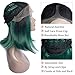 IWISH Ombre Green Lace Front Wigs, Short BOB Straight Hair Ombre Green Wig Glueless Heat Resistant Fiber Hair Synthetic Lace Front Wigs for Fashion Women