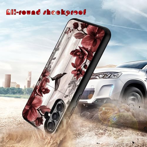 Vobber for Galaxy S26 Plus Case,Wallet Case Hidden Card Slot Holder Shockproof TPU and PC Dual Layer Protective Case Cover for Samsung Galaxy S26 Plus 6.7 Inch 2026,Flower Hummingbird by Vobber - Used condition - Image 3