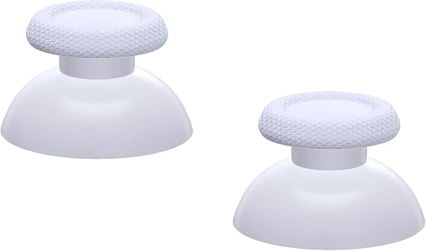 eXtremeRate Joystick pour ps5 Manette Accessoires,Stick Analogique pour ps4 Manette,Bâtons de Pouce-Blanc Pur - 4