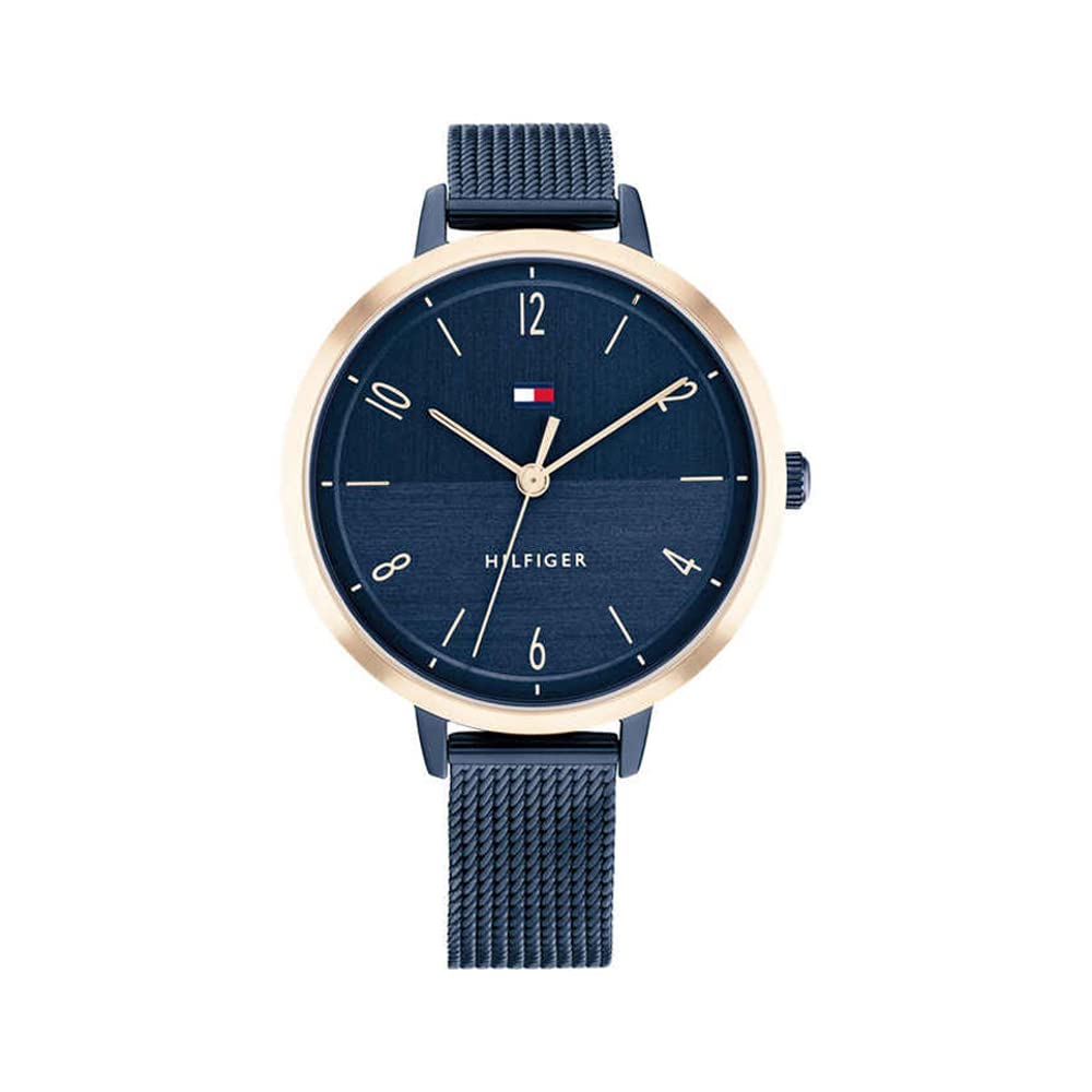 Tommy Hilfiger Quartz Analog Blue Dial Stainless Steel Strap Watch for Women-TH1782581 (B0BTYFVDFM) Amazon Price History, Amazon Price Tracker