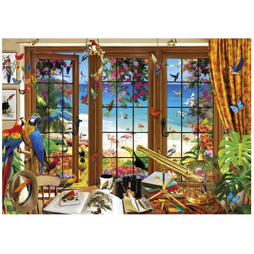 Puzzle EDUCA Fenetre de lObservateur dOiseaux 1500 pièces 85 x 60 cm Pour adultes - vue 3