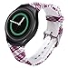 Linkshare Replacement for Samsung Gear S2 Smart Watch SM-R720 SM-R730 Soft Silicone Sport Band Version Plaid