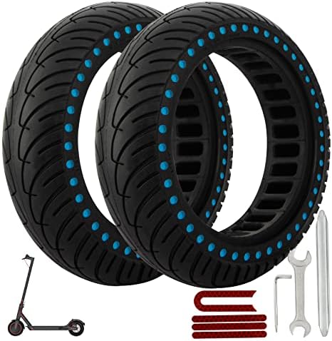 Scooter Solid Tires, 2-pack Electric Scooter Replacement Wheels Honeycomb Tire for Xiaomi mijia/M365/gxl/Pro2/V2/gotrax Scooter Tires,8 1/2'' Front or Rear Replacement Anti-Slip Tires