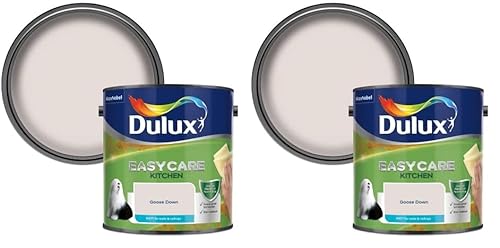 Dulux Easycare Kitchen Matt Emulsion Paint - Goose Down - 2.5L (Pack of 2)