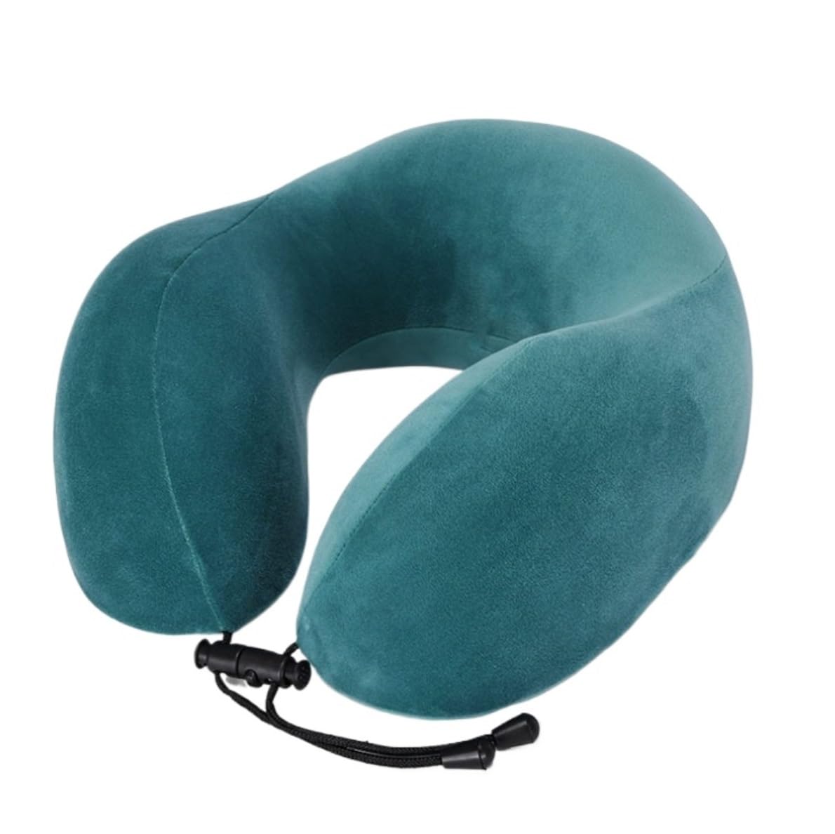 Almohada de avión para el Cuello, Almohada de Viaje de Espuma viscoelástica para el Cuello, Almohada de Viaje Ajustable en Forma de U, Almohada para avión o Coche Cojin Cuello(Dark Green)