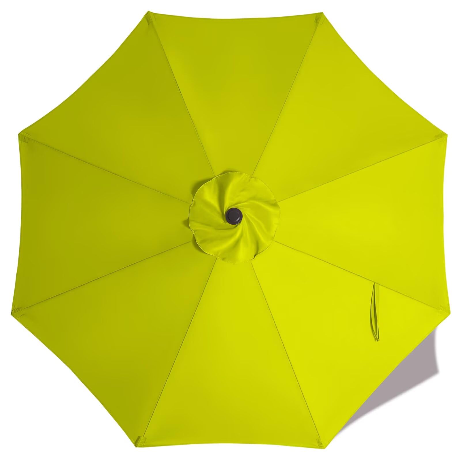 ABCCANOPY 9ft Outdoor Umbrella Replacement Top Suit 8 Ribs (Lemon Green)
