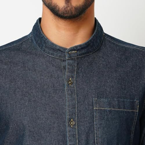 Image of Bombay High Men's Solid Relaxed Fit Shirt