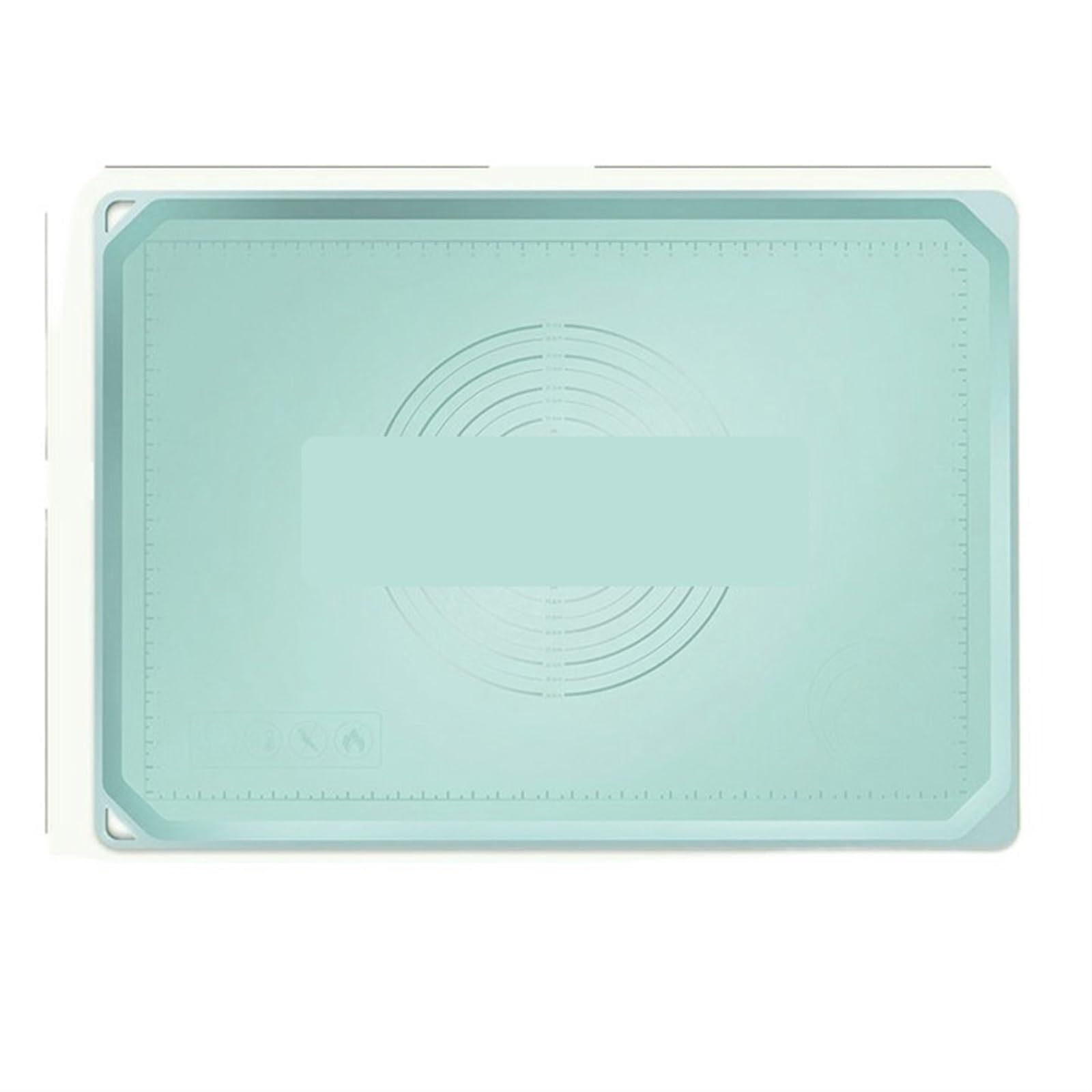 Antihafte rutschfeste Backunterlage Übergroße Silikon-Backmatte, rollendes Knetpad, Gebäckwerkzeug, Pizzateig, antihaftbeschichtete Silikonmatte for den Ofen (Color : Blue, Size : 65x45cm)