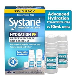 Systane Hydration Multi-Dose Preservative-Free Eye Drops Dry Eye Relief, 0.34 fl oz, Twin Pack (Pack of 2)