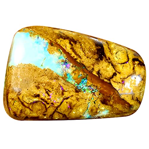 Opale rocheuse multicolore de 7.34 ct, un trésor d'Australie chargé d'émotions