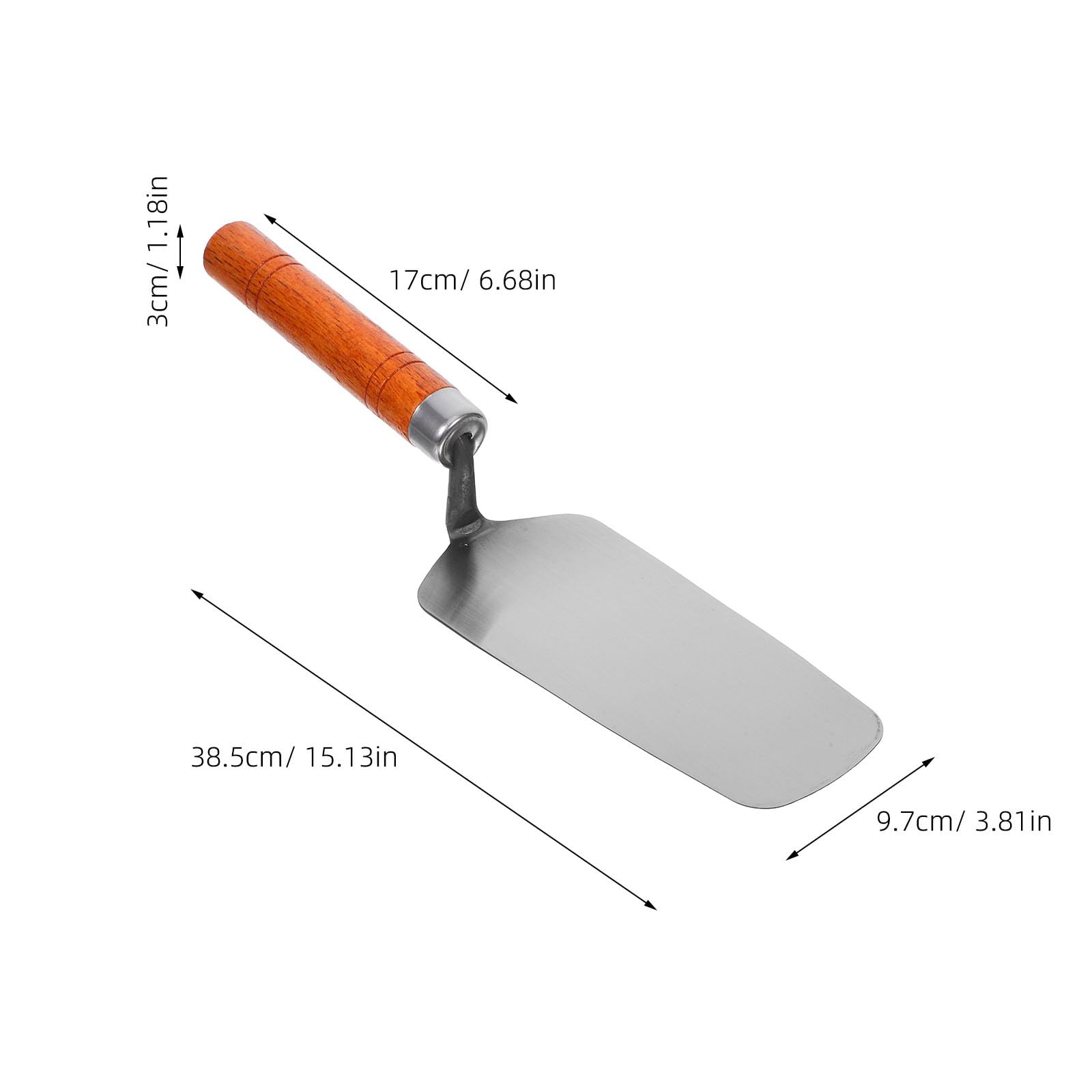 DOITOOL Cazzuola per Intonaco in Acciaio Inossidabile 45# Impugnatura Ergonomica Utensile per Finitura Liscia di Muratura e Cemento Set Professionale Versatile per Lavori Interni ed