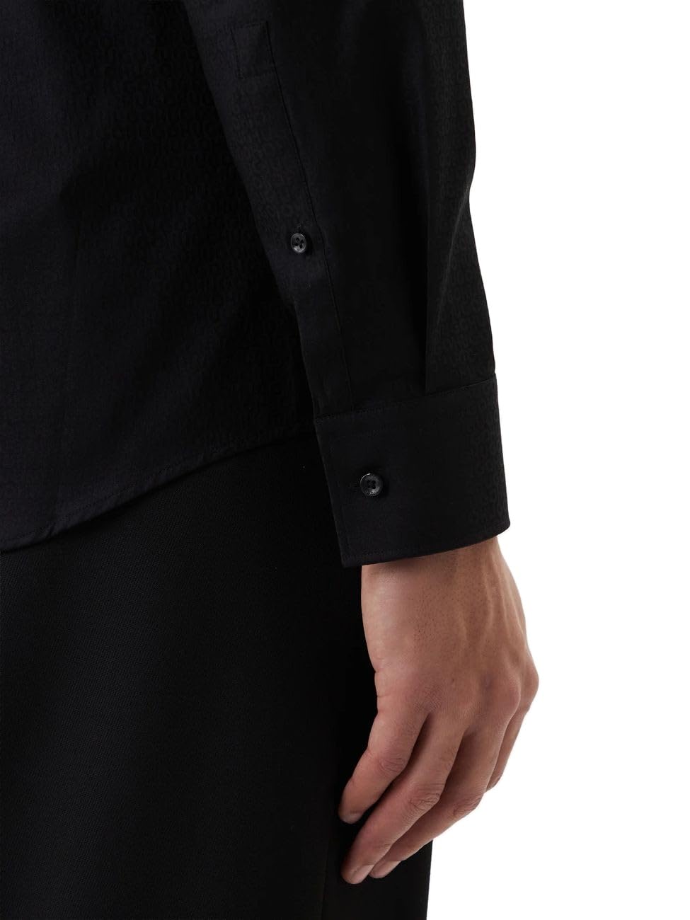HUGO Camicia Uomo slim-fit con logo jacquard 50555295