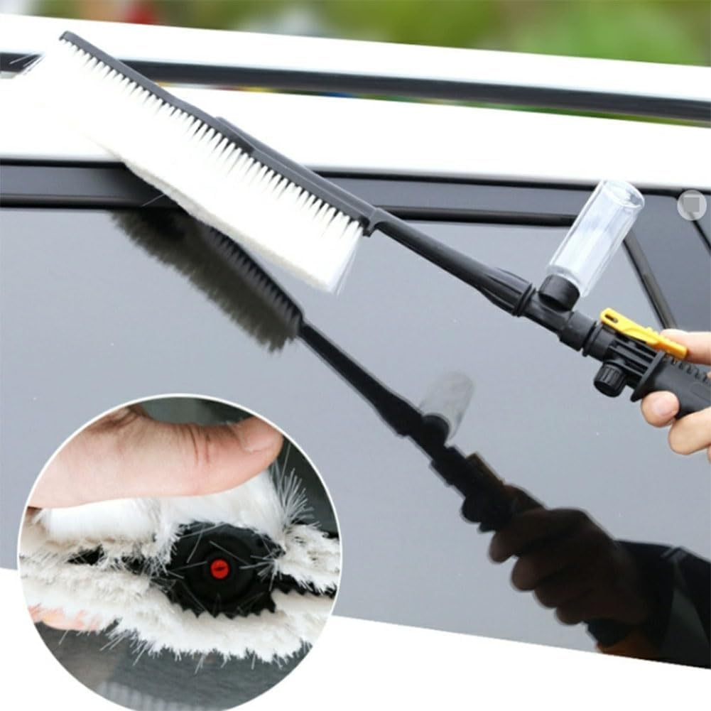 Kit de poste de alimentación de agua, herramientas de limpieza solar ligeras, sistema de suministro de agua con cepillo para limpieza de vidrio y paneles fotovoltaicos, 10 m de largo