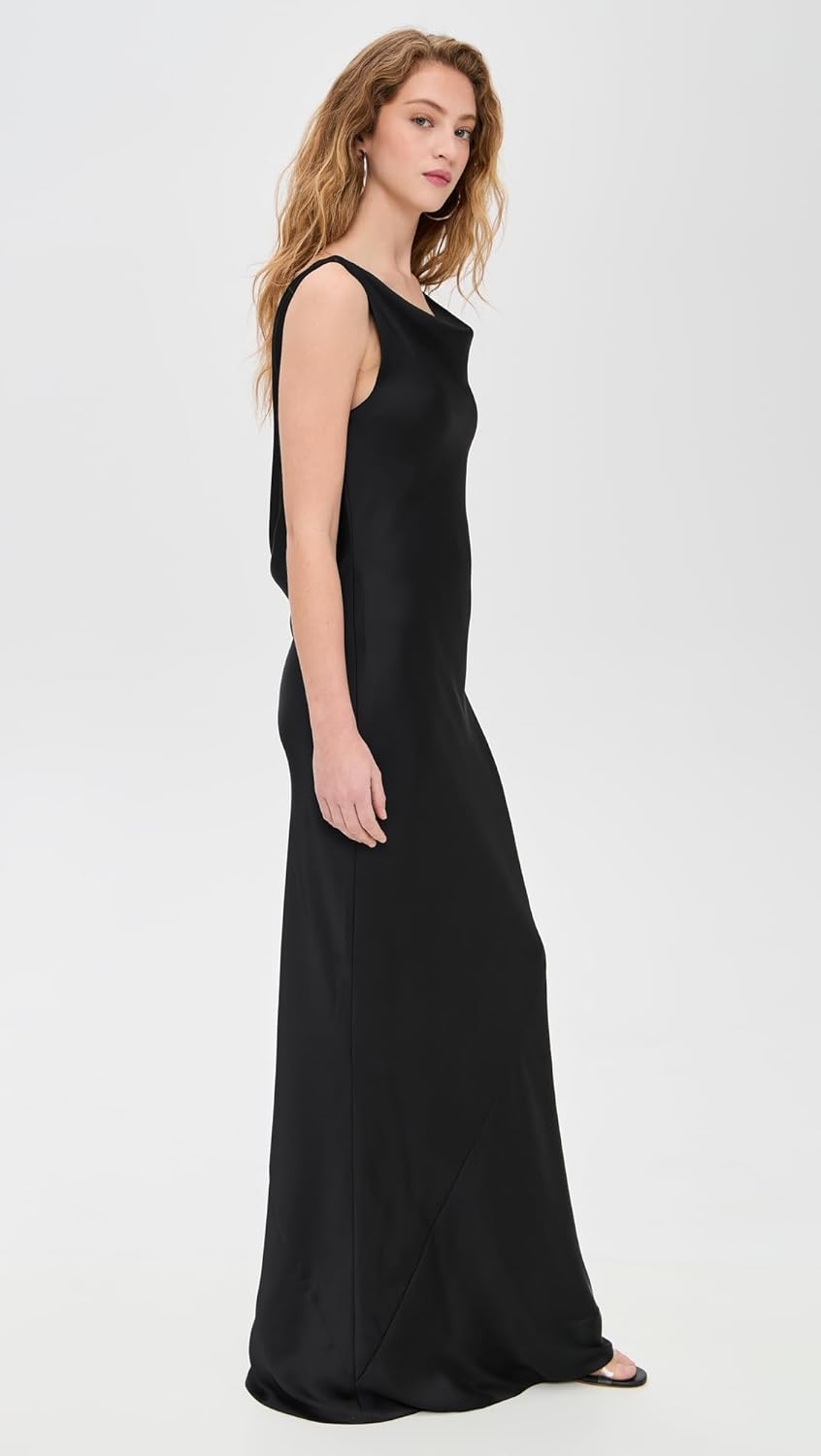 Norma Kamali Women's Sleeveless Low Back Drape Gown - Image 4