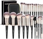 MAGEFY 22 Pcs Makeup Brushes with Case, Professional Makeup Brush Set Face Foundation Brushes Blending Powder Blush Eyeshadow Brushes Makeup Gift for Women Girls (Champagne）