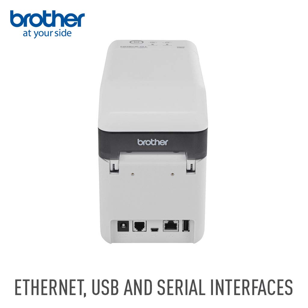 Brother TD-2120N Direct Thermal Printer - Monochrome - Desktop - Receipt Print, Black/White, Length: 8.46 inches; Height: 6.77 inches; Width: 4.33 inches
