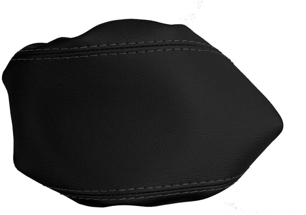 PVC Leather Console Lid Pull Over Cover Compatible with Honda CR-V 2017-2021 (Black)