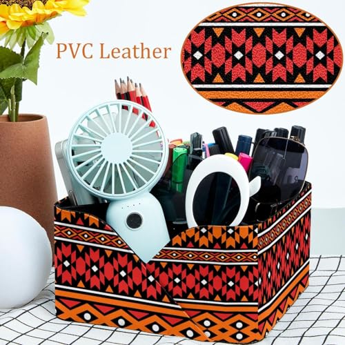 Organiseur de bureau tribal à compartiments multiples pour stylos
