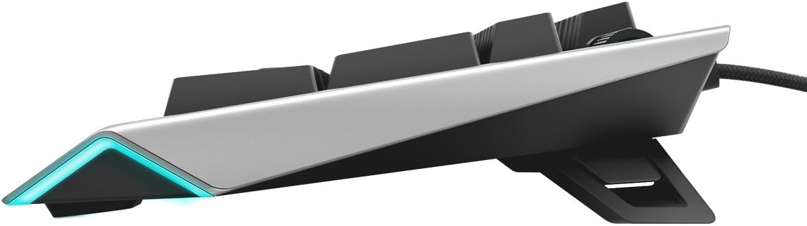 Dell Alienware Pro Gaming Mechanical Keyboard AW768 - AlienFX 16.8M RGB 13 zone-based Lighting - 15 programmable macro key functions, Silver
