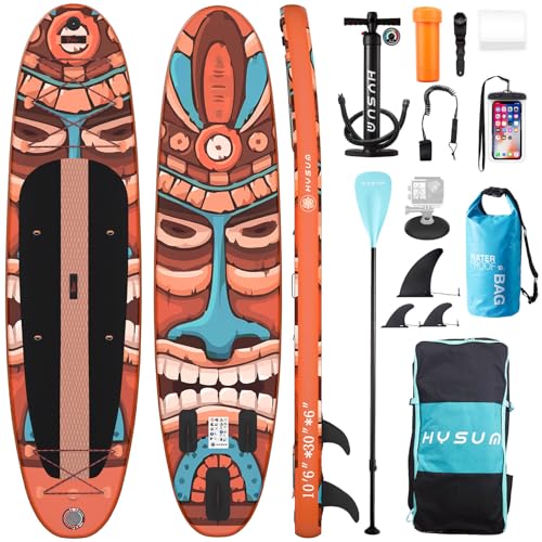 Planche à pagaie de 3 m paddle gonflable stable et kit complet de 8 accessoires