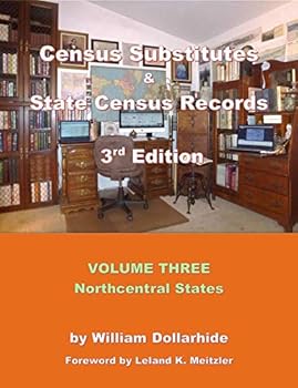 Paperback Census Substitutes & State Census Records, 3rd Edition, Volume 3 - Northcentral States Book