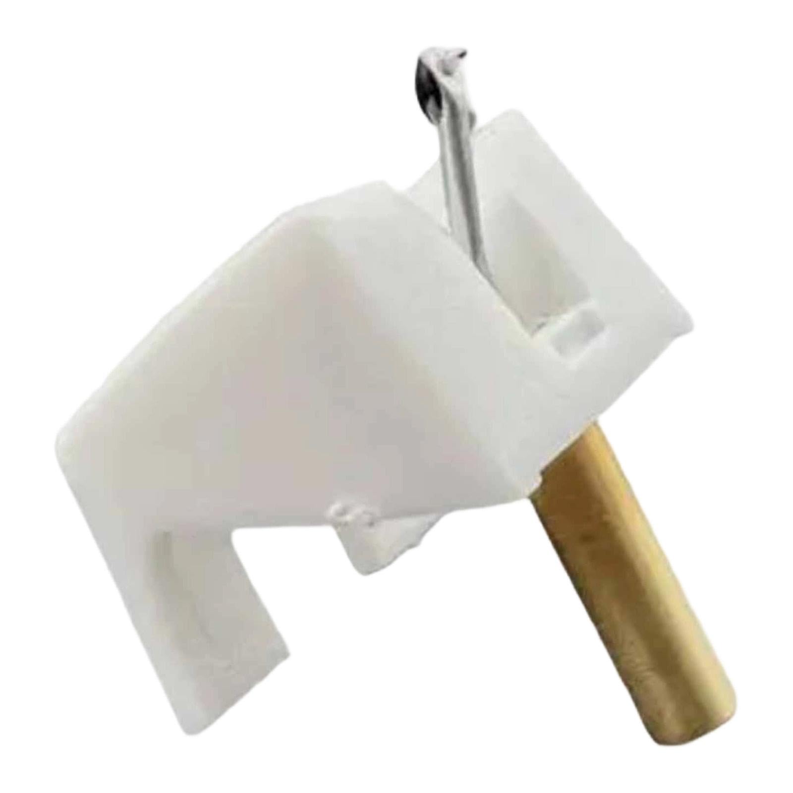 Puntina per Giradischi di Ricambio per Giradischi, LP, Fonografi, Accessori, Testine Fonografiche, Puntina per Vinile Realizzata in Metallo, Adatta PE, Bianco