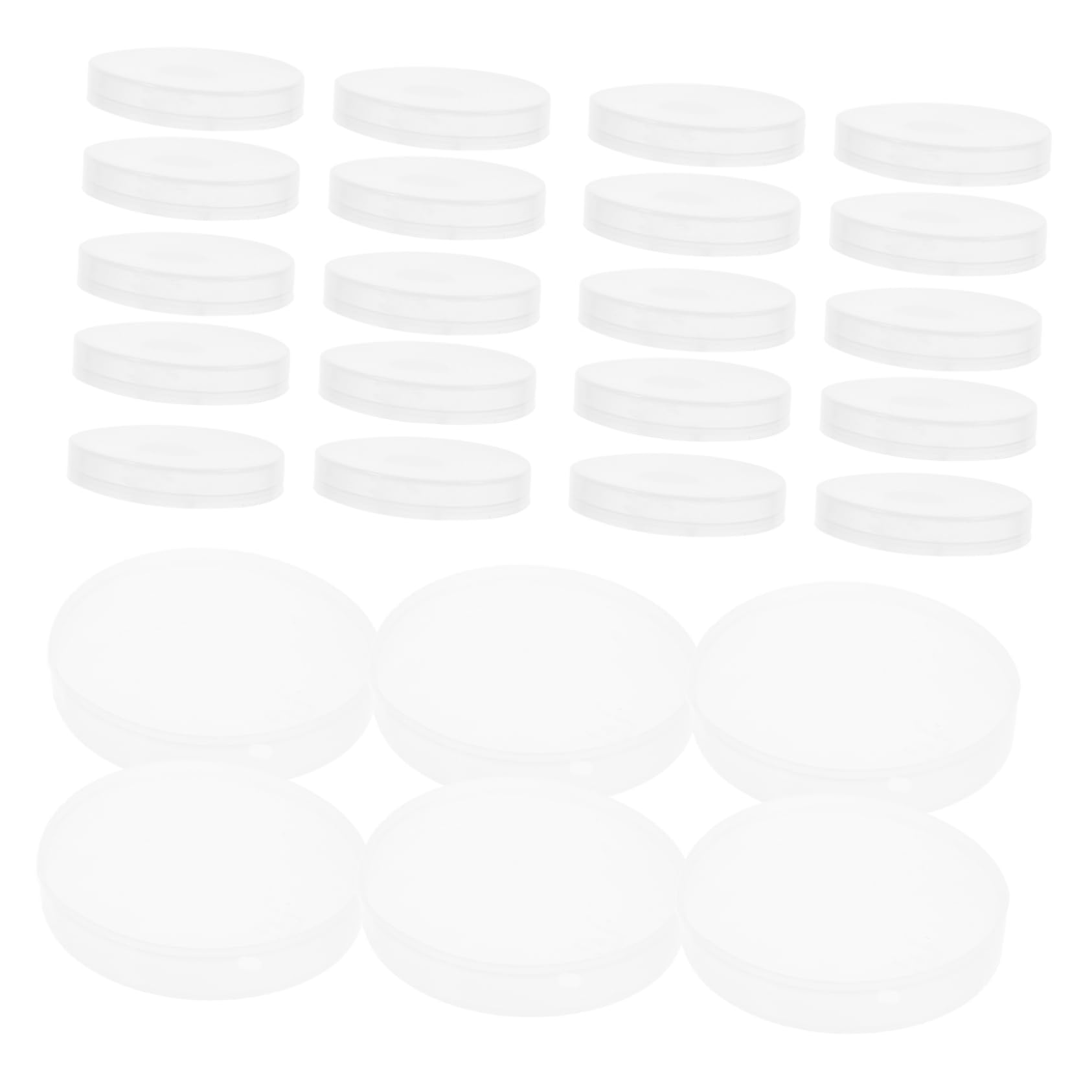 Zerodeko 50pcs Seal Bottle Lids for Yogurt Pudding and Milk Jars Pe Material Strong Sealing Multi Functional Replacement Caps for Food Storage Fits Jar