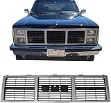 Perfit Liner New Front Silver Gray Grille Grill Compatible With 1985-1988 GMC C/K/R/V 1500 2500 3500 Pickup Truck Jimmy Suburban GM1200401 15554913
