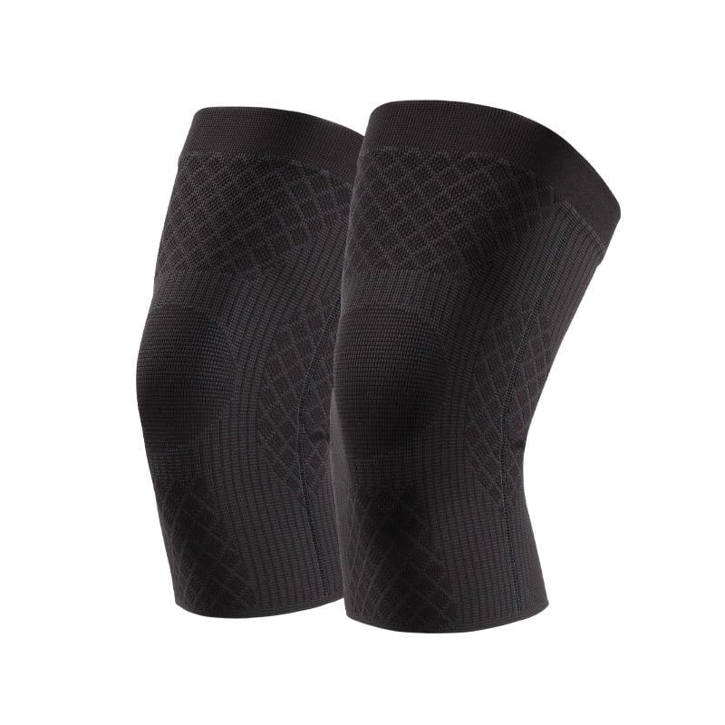Exercise, protection Knitted Nylon Knee Pads Breathable Sweat-absorbent Silicone Running Knee Pads for Fitness, cycling, running, playing football(D,X-Large)