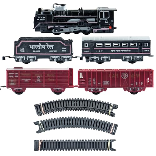 Image of Braintastic Smoke Train Toy Set with Sound and Music (Rail Gaadi 21 pcs)