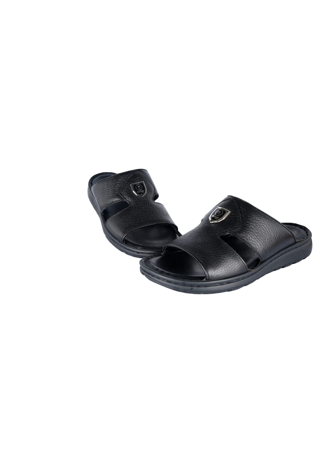 Barjeel UnoMens Elegant Arabic Sandals Black 44 008-3135