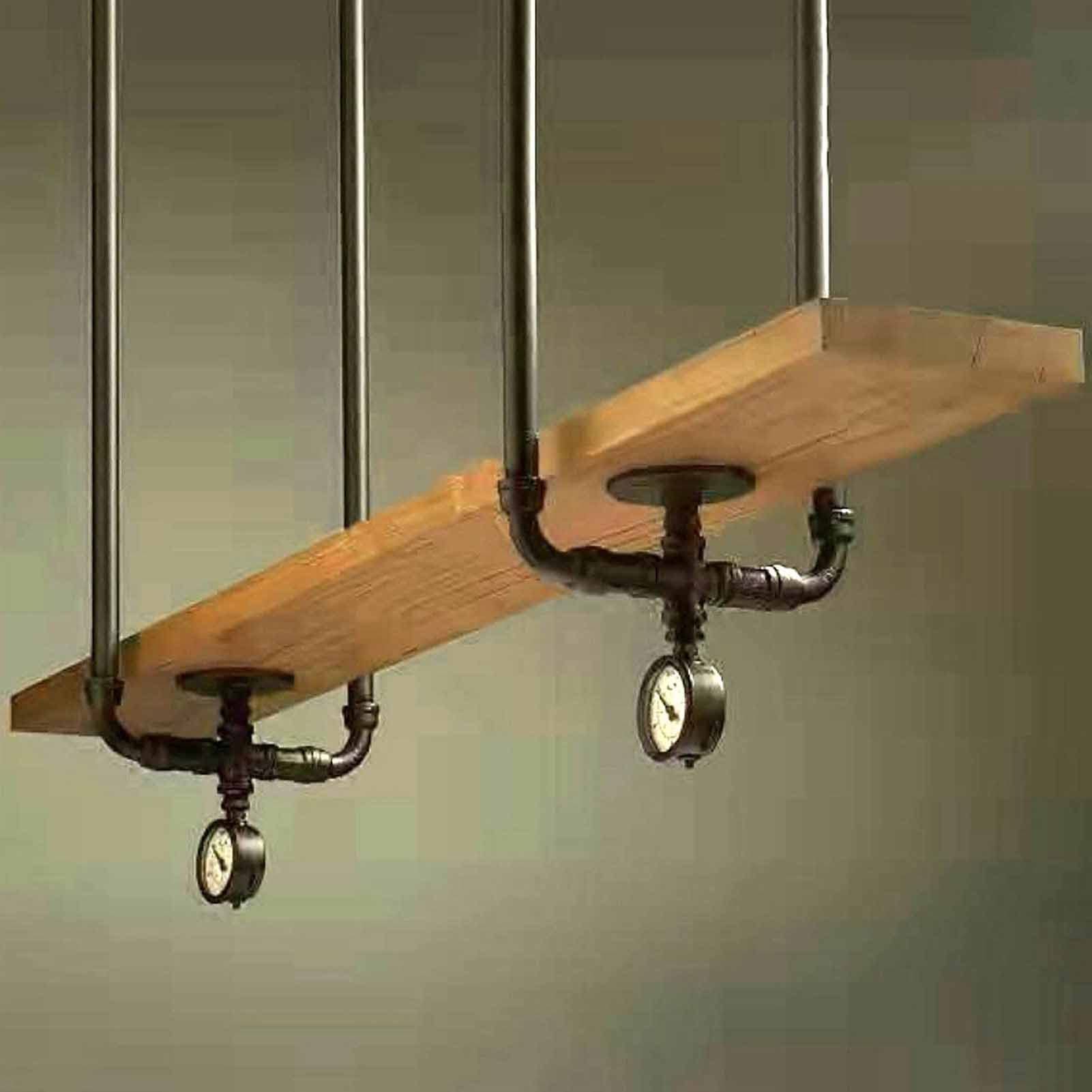 Casier À Vin Suspendu - Support Plante Plafond (sans Planche), Étagère Murale en Bois Massif À l'envers, Support De Plante Mural LOFT(2PCS)