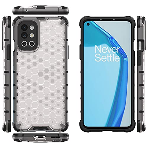 Image of Glasgow Back Case Cover Compatible with OnePlus 9R (Stylish Design) -Transparent