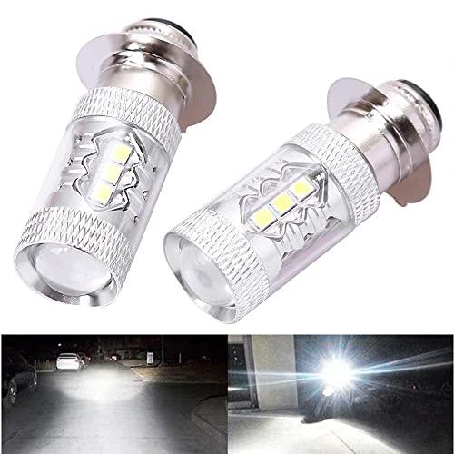 Hoypeyfiy 2X 6000K White Headlight Bulbs For Yamaha Raptor 125 250 660R 700R Yfm660R Led Bulbs #TOP7