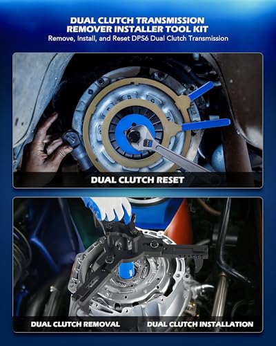Image of Orion Motor Tech Dual Clutch Transmission Remover Installer Tool Kit, Compatible with Ford DPS6 DCT, 30pc Heavy Dual Clutch Transmission Reinstall Reset Tool, All in One Clutch Tool Kit