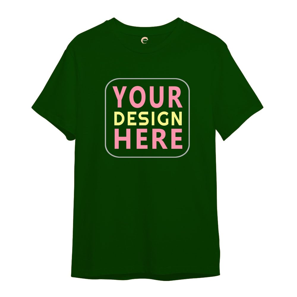 Khaos Customized Tshirt for Women Personalised Custom Print T Shirt Round Neck Half Sleeve