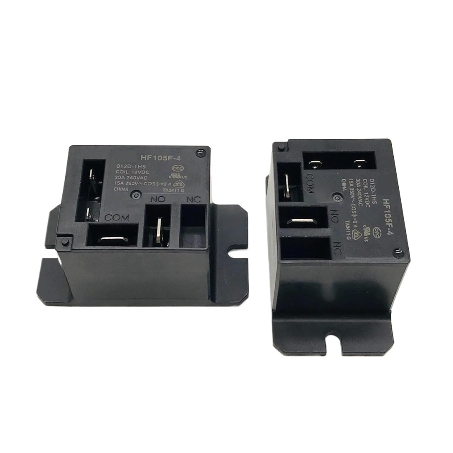 JQX-105F-4-012D-1HS JQX-105F-4-012D-1HS JQX-105F-4-012D-1HS Air Conditioning Relay 4-pin Normally Open 30A 240VAC Relay 1Pcs