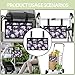 Viuacagoru Rose Wheelchair Storage Bag Universal Fit Wheelchair Bag Portable Adults Wheel Chair Armrest Accessories Pouch with Pockets for Power Walkers, Rollators, Seniors