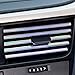 GaRhomxy Car Air Conditioner Decoration Strip for Vent Outlet, 20 Pieces DIY Car Vent Outlet Trim for Straight Air Vent Outlet, Car Interior Accessories (Shiny Silver)