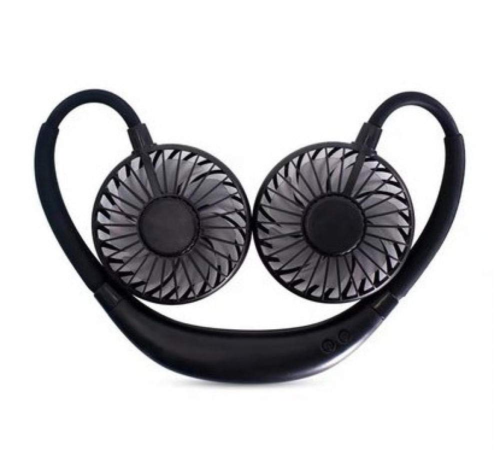 ZFPKXHVMG Bladeless Personal Fan, Mini Portable USB Neck Fan Multicolor with LED Lights(Nero)