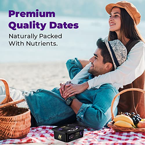 Image of Happilo Premium Soft Kimia (Mazafati Dates) 500g | Khajur, Khajoor | Dry Fruits | Healthy Snacks | Soft Texture | Natural Sweetness (Pack of 3)