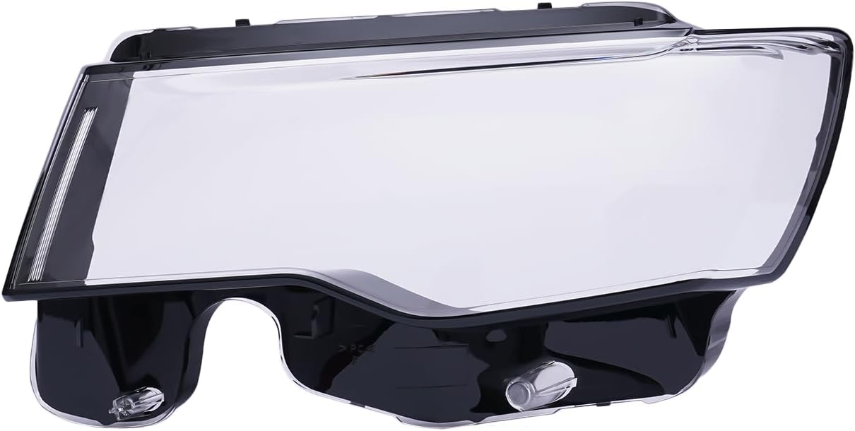 Pair Headlight Lens Cover Compatible with Jeep Grand Cherokee 2014 2015 2016 2017 2018 2019 Front Left+Right Headlamp Lens Cover Headlight Cover Headlamp Cover Clear+Black