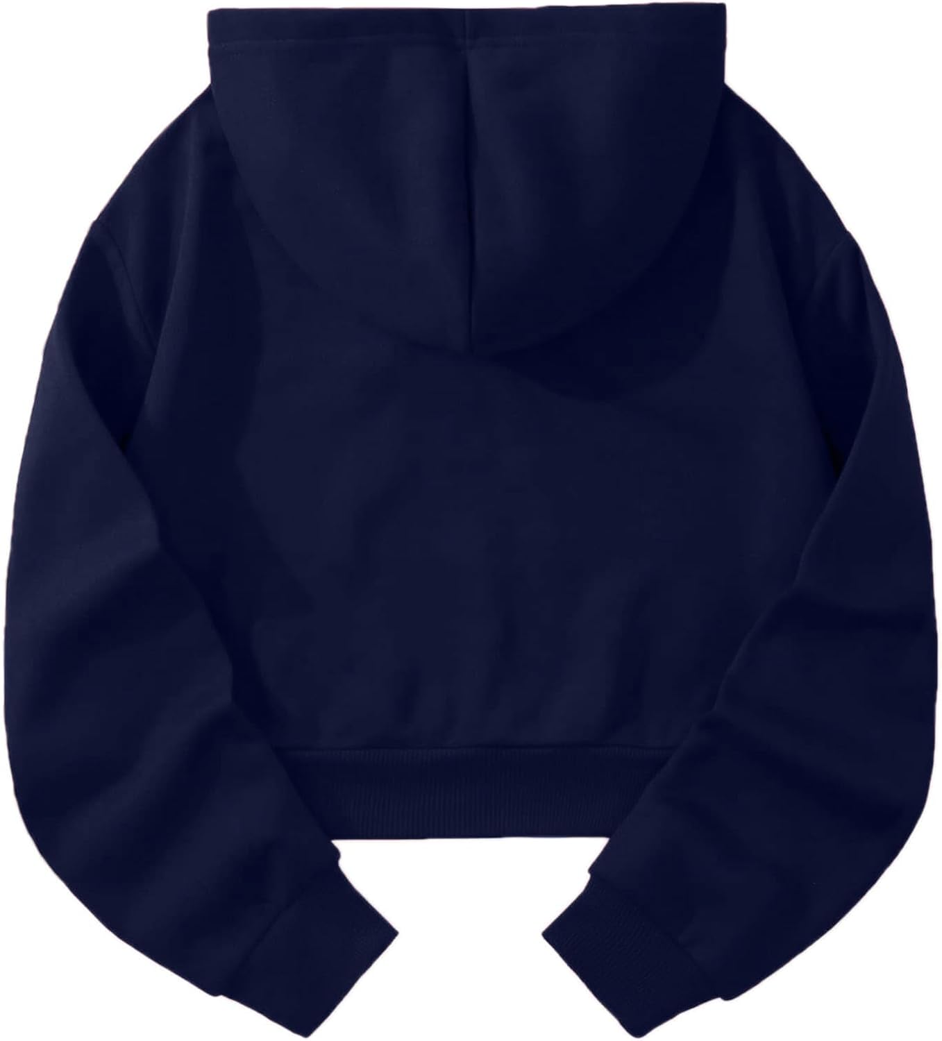 Hilinker Womens Graphic Long Sleeve Cropped Hoodies Drawstring Hooded Sweatshirt - Image 2