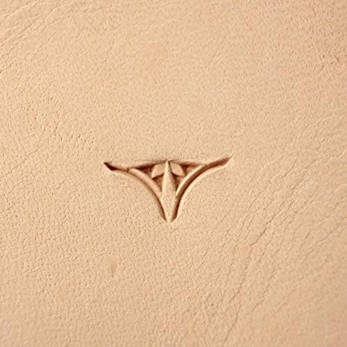 DandS ltd Leather Stamp Tool, Petal Geometric, Professional Steel Craft Tool for Leatherworking, Embossing, Carving & Stamping Leather Projects, Belts & DIY Projects Compatible with Mallet #381 Half