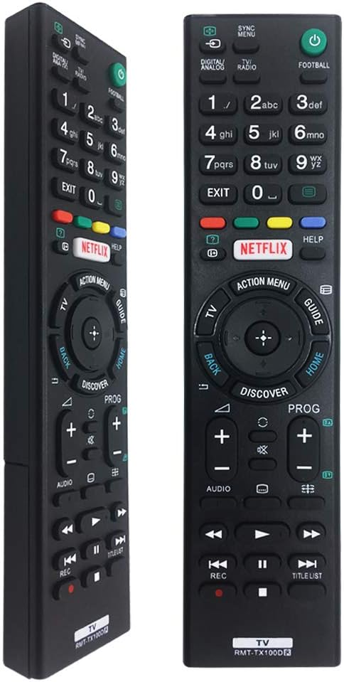 New Replacement Remote Control RMT-TX100D for Sony LCD LED Bravia TV RMT-TX100D RMT-TX101D RMT-TX102D RMT-TX102U - Control No Setup Required