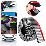 ▶▶▶【FÁCIL DE INSTALAR】 El material flexible, flexible y duradero con patrón de fibra de carbono le permite instalar este borde en el parachoques inferior. Fácil de instalar, firmemente adhesivo pero no es fácil de atornillar. Paquete con varios tornillos que se pueden fijar según sea necesario para hacer la instalación del producto más segura y más firme.