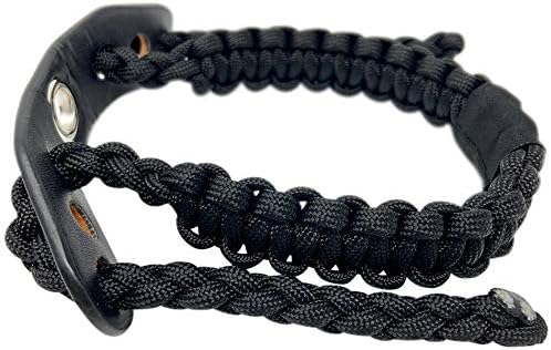 Miniatura 2 de Ten Point Gear Arco Tiro con Arco Eslinga de Muñeca 550 Paracord - Supervivencia Caza Tiro - 100% Cuero de Grano Completo con Ojal de Metal