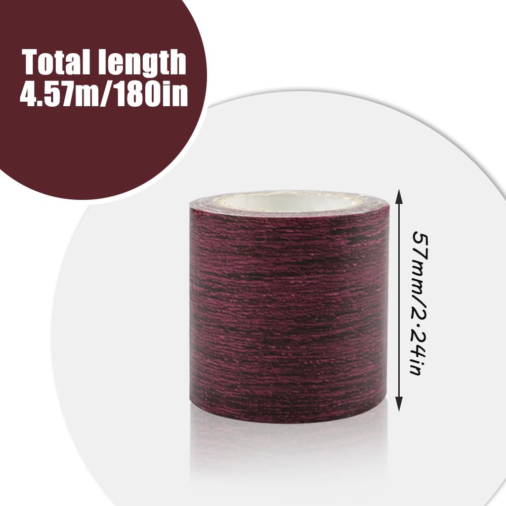 Nastro Adesivo Effetto Legno Marrone Scuro - 5,7cm X 4,57m Per Riparare Mobili E Pavimenti